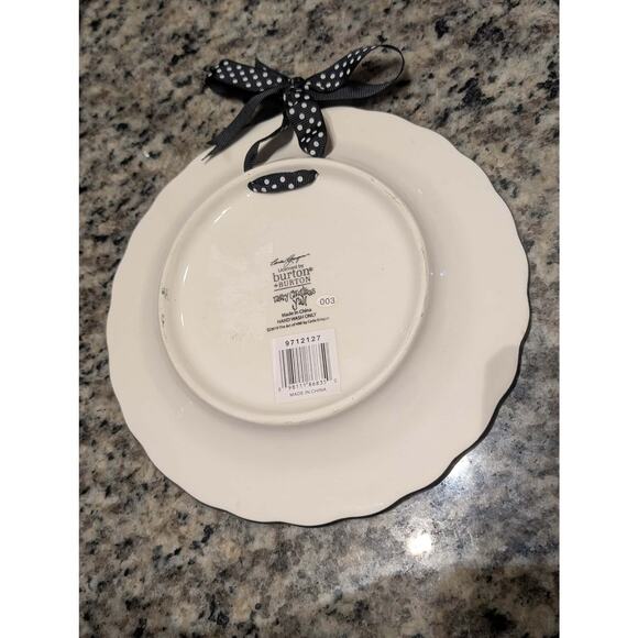 Burton & Burton Merry Christmas Ya'll Plate Hand Painted By Carla Grogan Decor - Picture 2 of 5